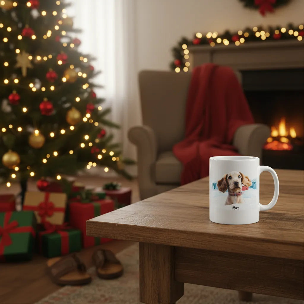 Cana ceramica personalizabila cu nume si poza - Portret Catel