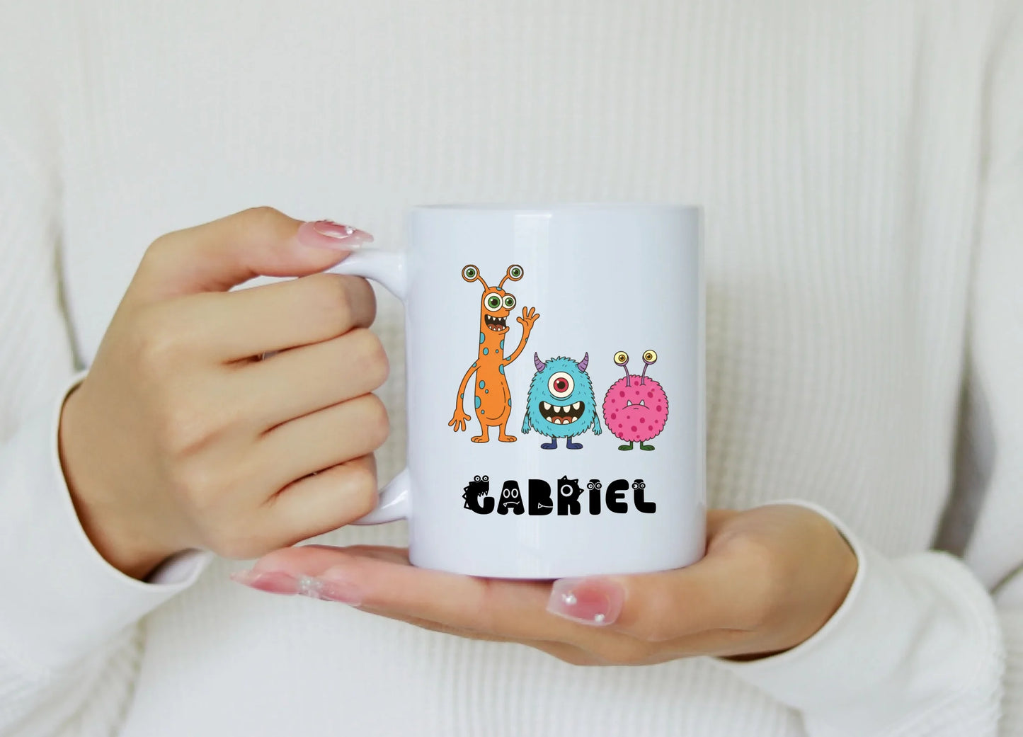 Cană Personalizată cu Nume - Design „Monster Squad”