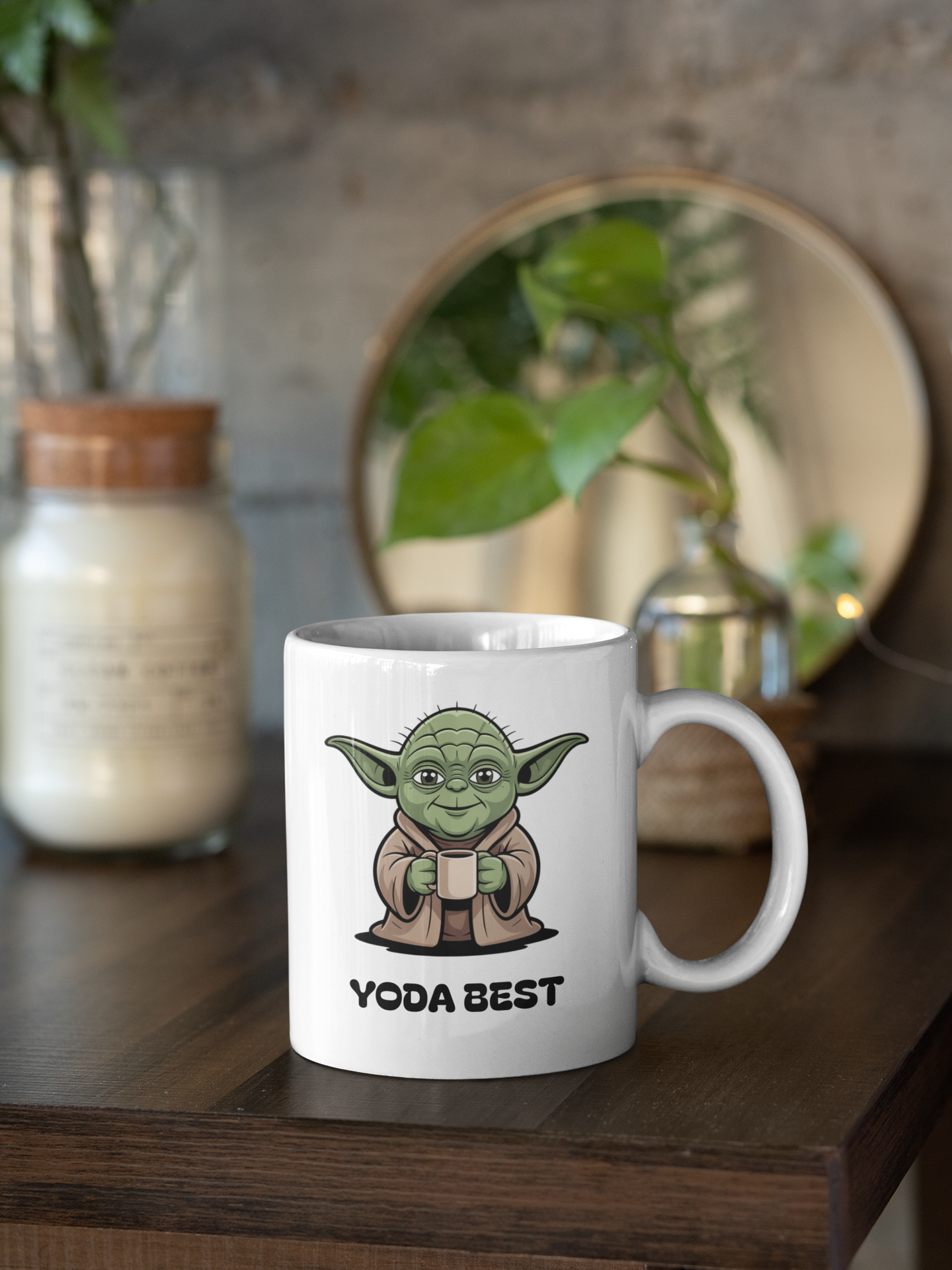 Cană ceramică cu mesaj amuzant - Yoda best