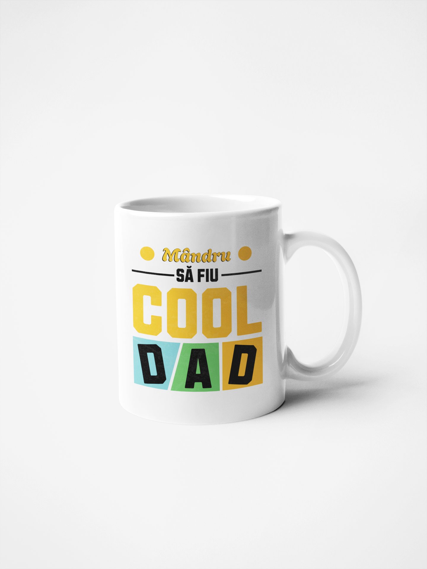 Cană ceramică cu mesaj - Mandru sa fiu cool dad