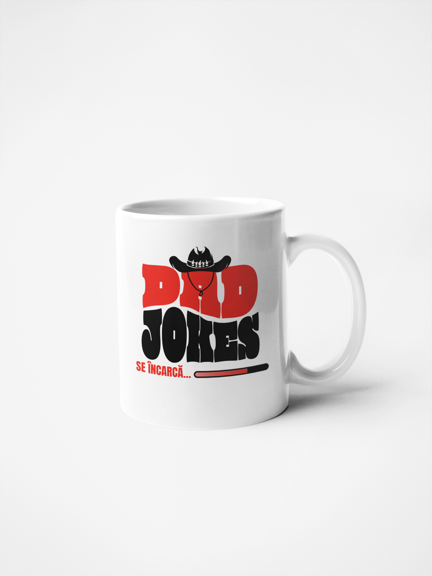 Cană ceramică cu mesaj amuzant - Dad jokes, se incarca...