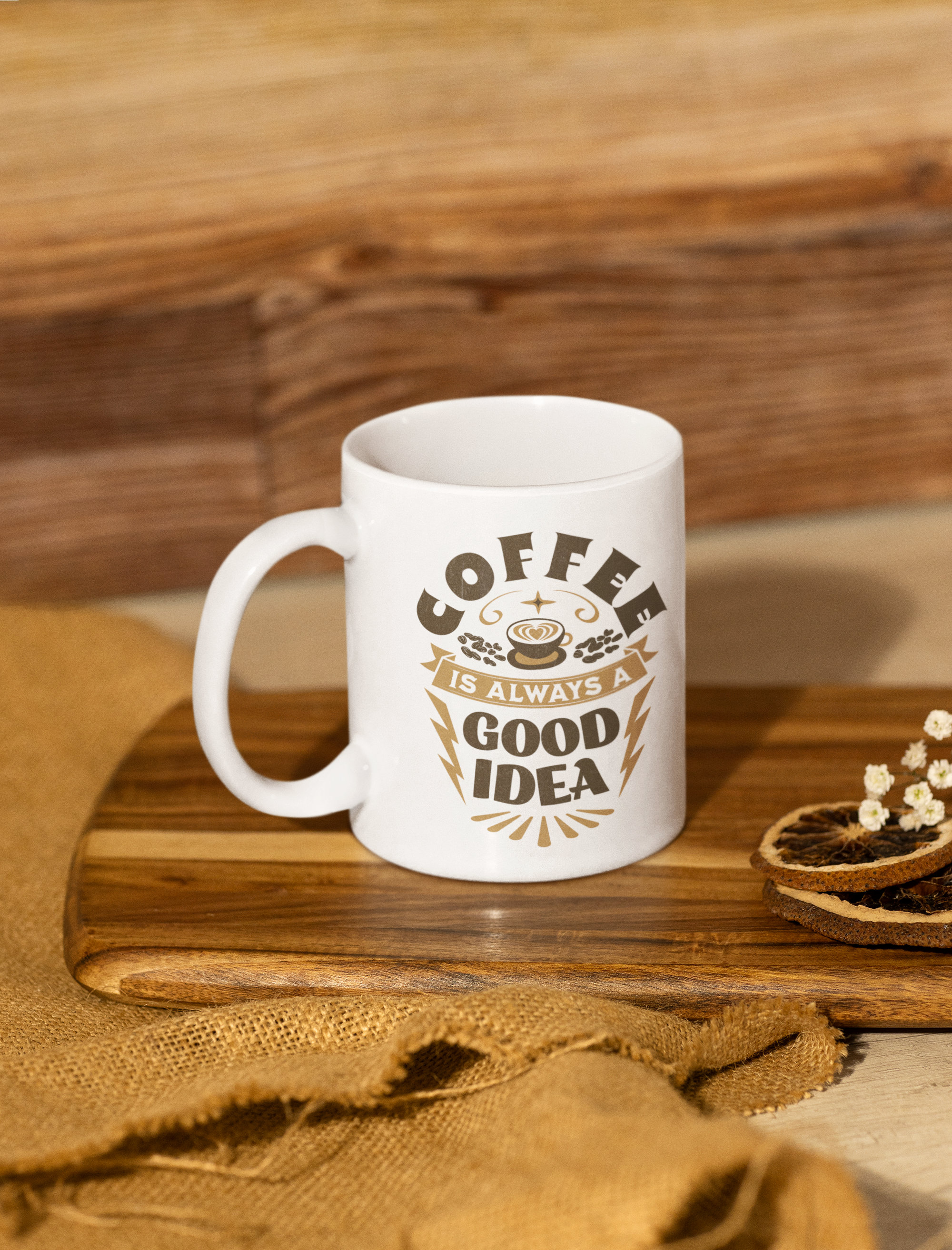 Cana Ceramică cu Mesaj – „Coffee is Always a Good Idea” 4