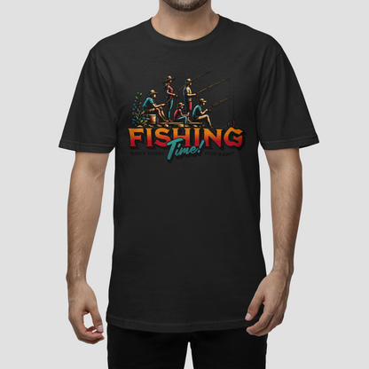Tricou Unisex „Fishing Time” - Cadoul perfect pentru ieșirile în familie - PrintPop