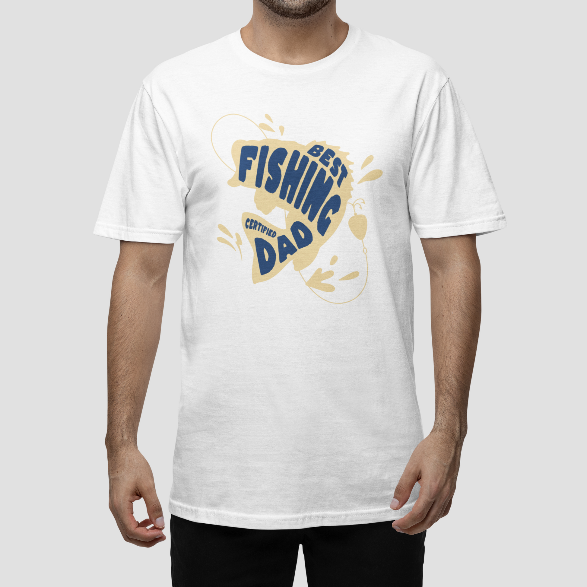Tricou Unisex „Best Fishing Dad” – Cadoul Ideal pentru Tații Pasionați de Pescuit - PrintPop