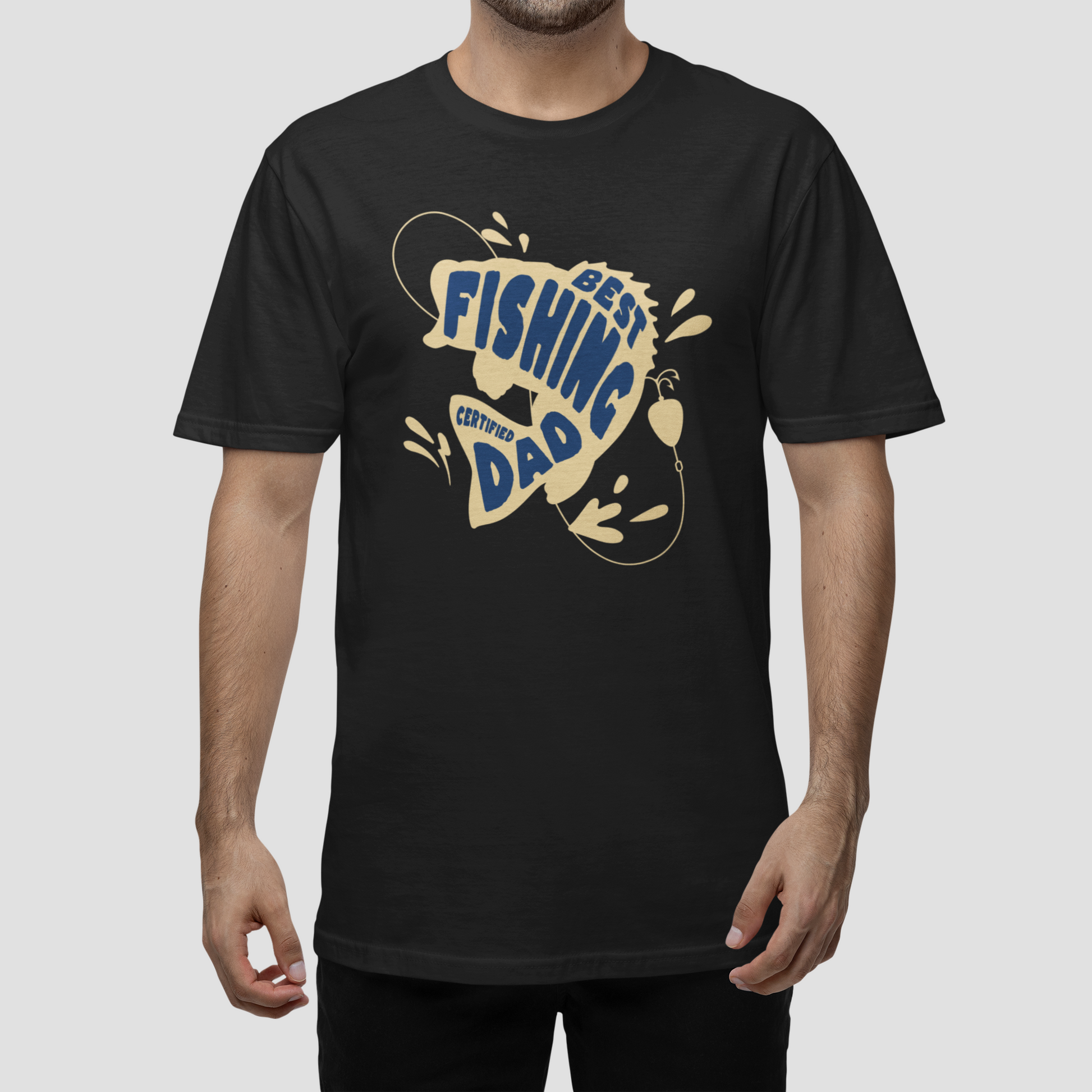 Tricou Unisex „Best Fishing Dad” – Cadoul Ideal pentru Tații Pasionați de Pescuit - PrintPop