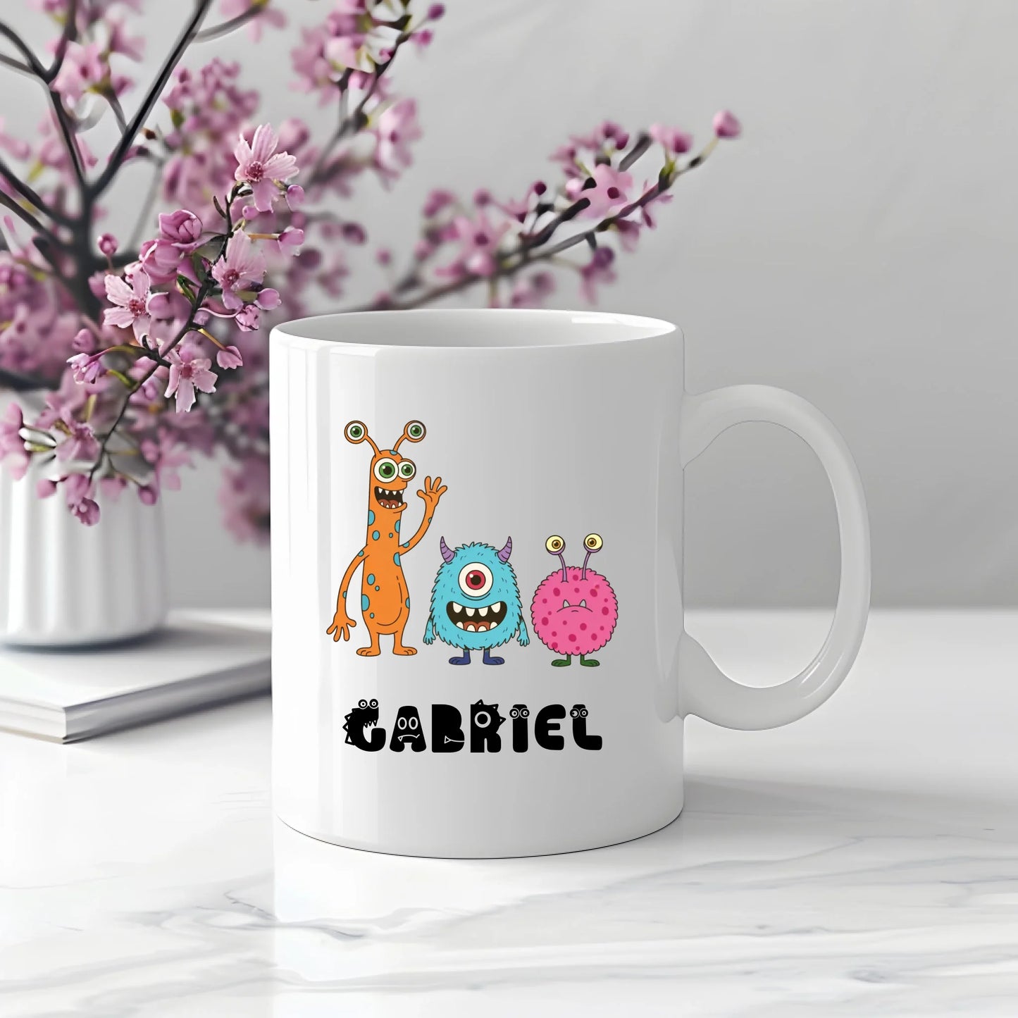 Cană Personalizată cu Nume - Design „Monster Squad”