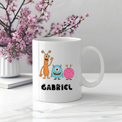 Cană Personalizată cu Nume - Design „Monster Squad”
