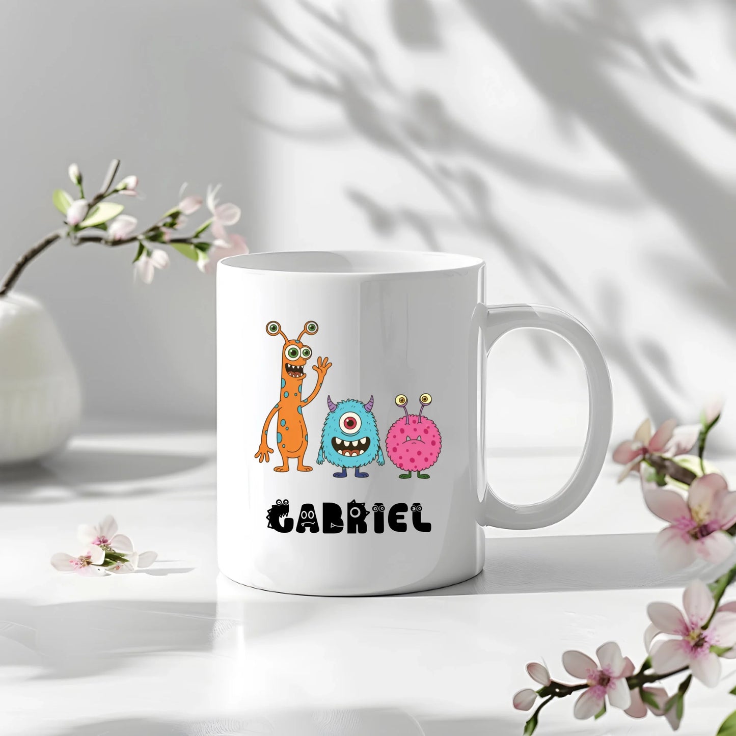 Cană Personalizată cu Nume - Design „Monster Squad”