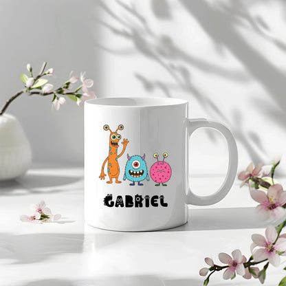 Cană Personalizată cu Nume - Design „Monster Squad”