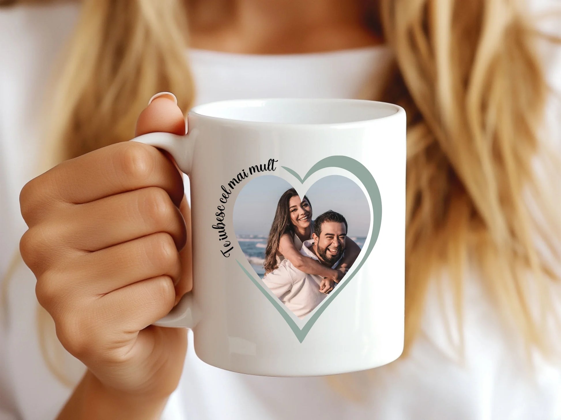 Girl holding mug mockup 7