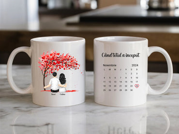 82. Two Mug Mockup, 11oz White Coffee Mug, Aesthetic Mugfd