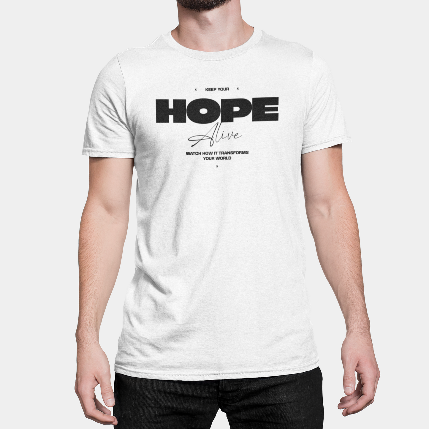 Tricou Unisex „Hope Alive” – Cadoul ideal pentru visători și optimiști - PrintPop