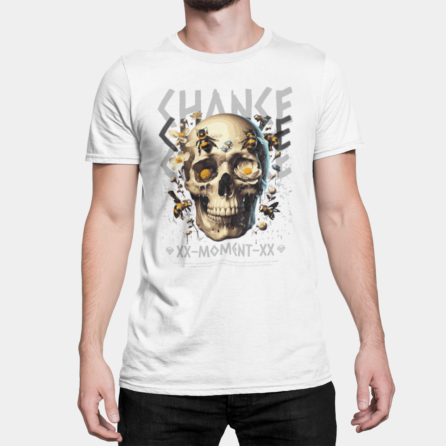 Tricou Unisex Streetwear Bee Skeleton