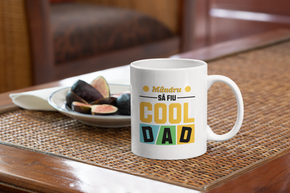 Cană ceramică cu mesaj - Mandru sa fiu cool dad