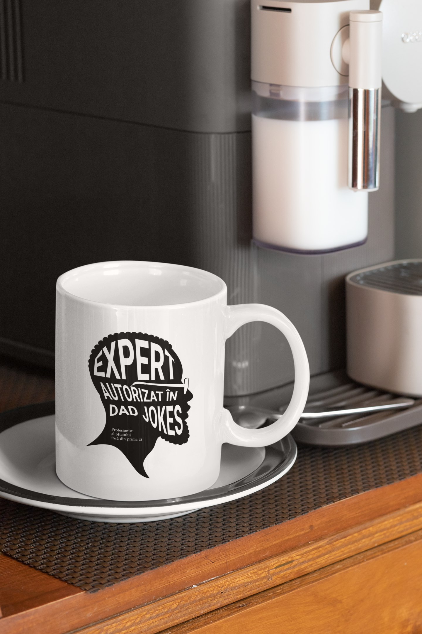 Cană ceramică cu mesaj amuzant - Expert autorizat in dad jokes