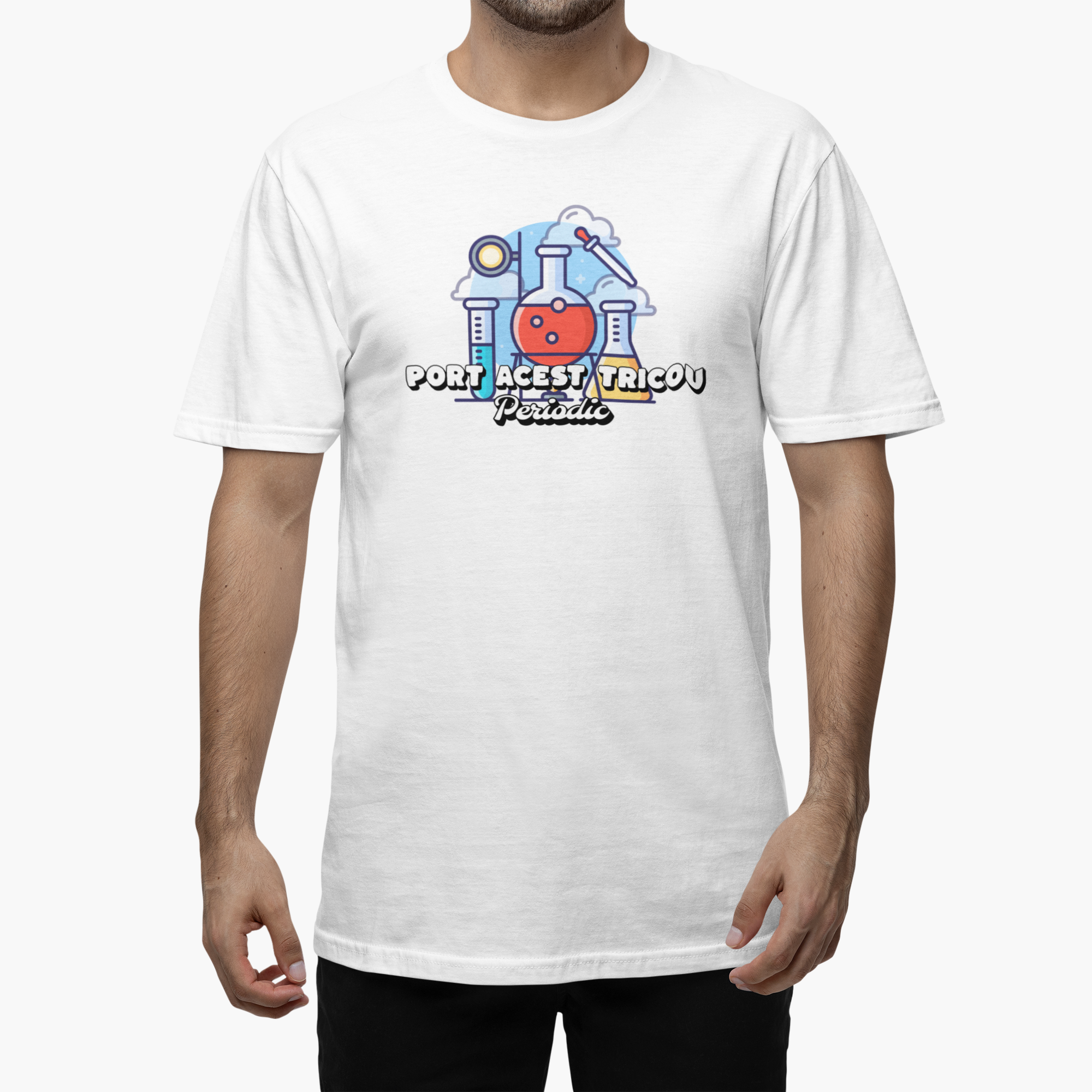 Tricou Unisex Port Acest Tricou Periodic - PrintPop