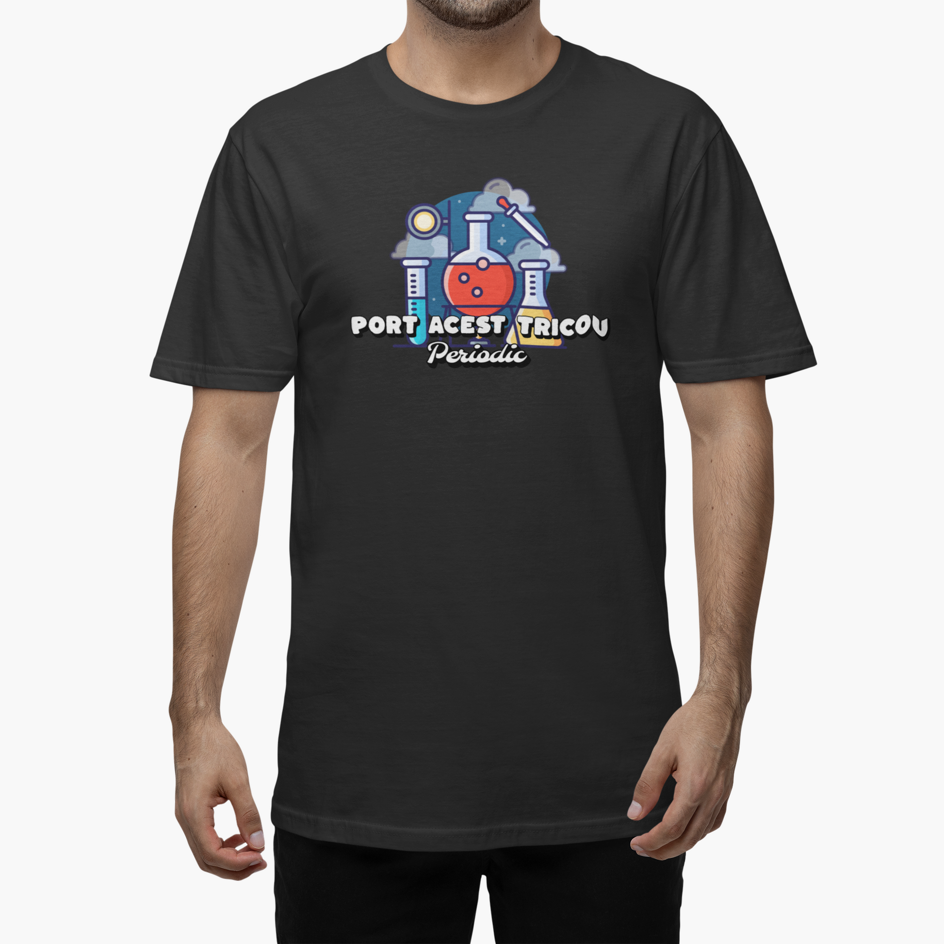 Tricou Unisex Port Acest Tricou Periodic - PrintPop