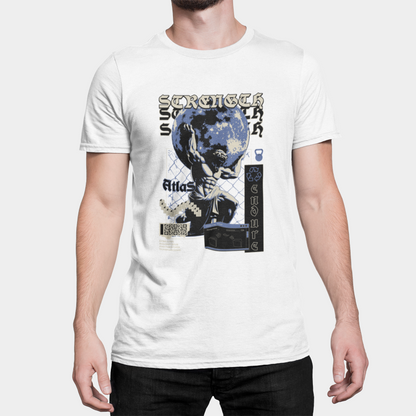 Tricou Unisex „Atlas Strength” - Cadoul ideal pentru sportivi și pasionații de Stoicism - PrintPop